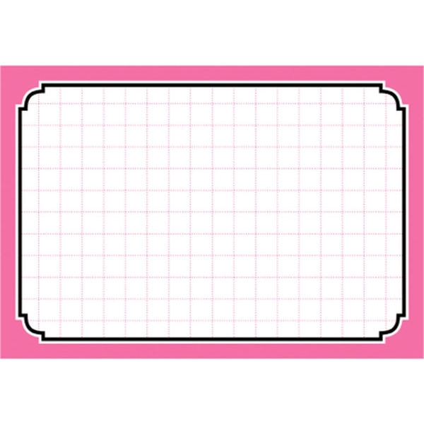 ササガワ タカ印 カード 中 ピンク枠 16-4372 1箱（50枚入×5冊）（取寄品）
