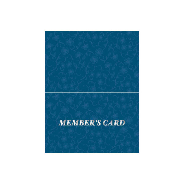 ササガワ タカ印 メンバーズカード レリーフ青 二つ折 16-4914 1箱（50枚入×5冊）（取寄品）