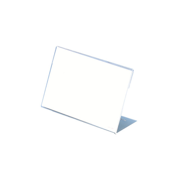 アクリル製 カード立 片面用（L型） 34-3565 1箱（5個入×2袋）  ササガワ（取寄品）