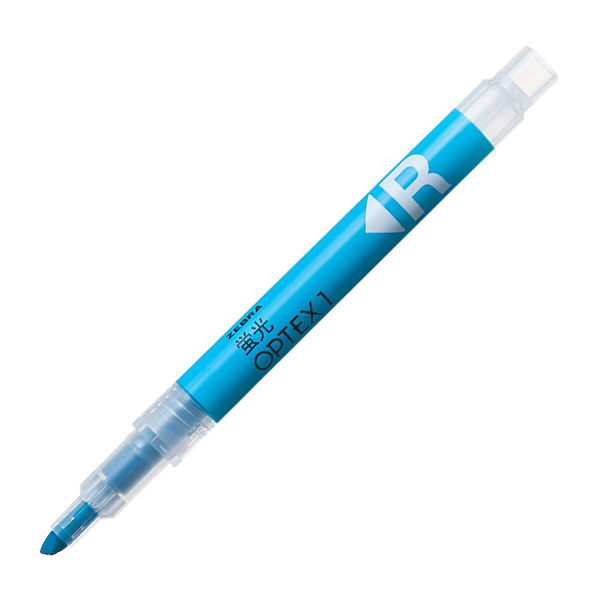 蛍光オプテックス1(アスクル限定モデル)　青　蛍光ペン　ゼブラ  オリジナル