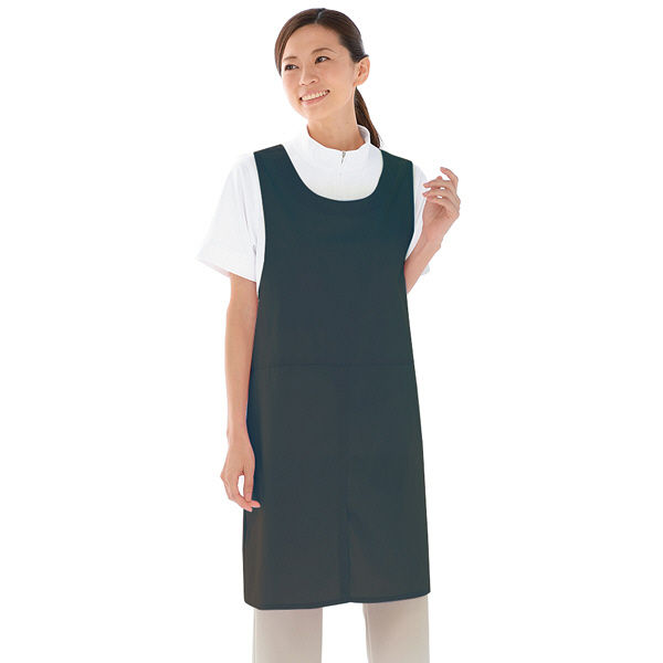 KAZEN 撥水エプロン ネイビー L 908-98（直送品）
