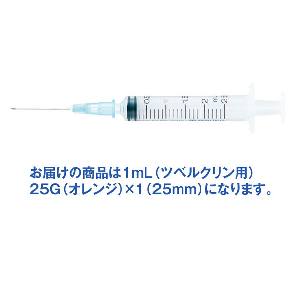 テルモ シリンジ（R）注射針付 1mL（ツベルクリン用） 25G 針長25mm（1