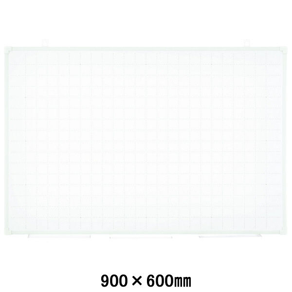 プラス ホーローホワイトボード 暗線 ドット 900×600mm 壁掛け WB-0906WHJG