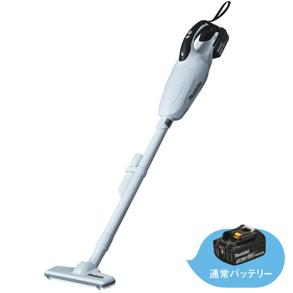 【新品・未開封】マキタ コードレス掃除機 18V バッテリ・充電器付　ホワイト17kg