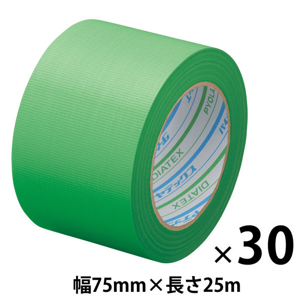 【養生テープ】ダイヤテックス パイオランテープ Y-09-GR 塗装・建築養生用 グリーン 幅75mm×長さ25m 1セット（30巻入）