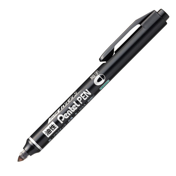 ぺんてる 油性マーカー ノック式ハンディＳ Ｐｅｎｔｅｌ ＰＥＮ 細字