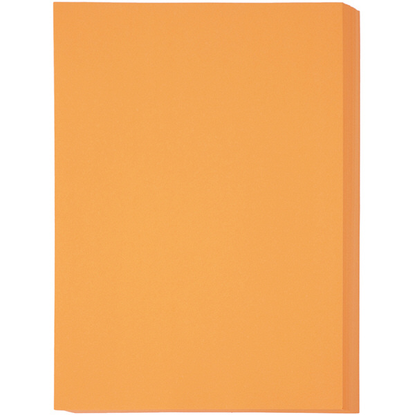 アスクル　カラーペーパー　特厚口　オレンジ　A4　1冊（250枚入）  オリジナル