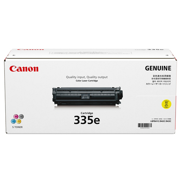 キヤノン（Canon） 純正トナー カートリッジ335e CRG-335EYEL イエロー 0462C001 1個