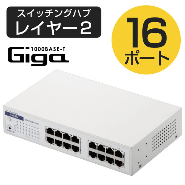 Giga対応スイッチングハブ 24ポート・ループ検知機能付き[LAN-GIGAH24L