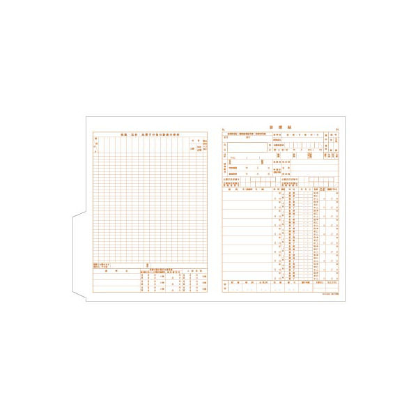 診療録（B4W型）　社保用　CCA002　1袋（100枚入）　東杏印刷　（直送品）