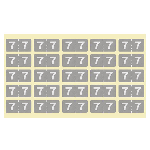 日本ホップス　カラーナンバーラベル　ラテラル　CNL-L07　1セット（40シート：10シート×4袋入）　（直送品）