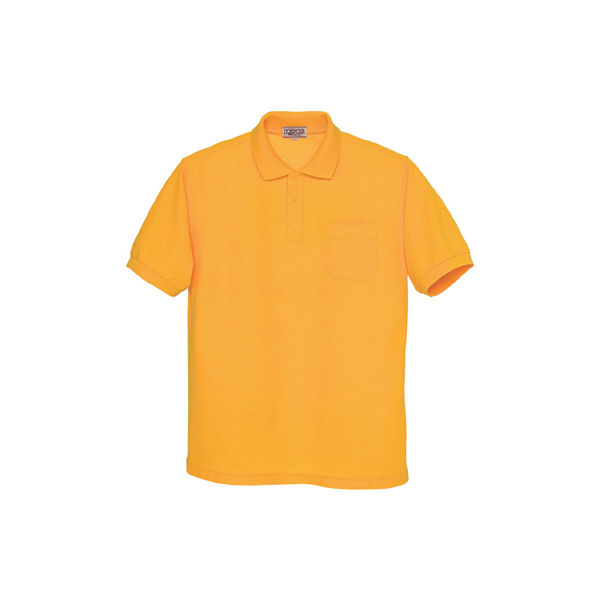 アイトス 半袖ポロシャツ（男女兼用） イエロー 3L AZ-7615-019 1着（直送品）