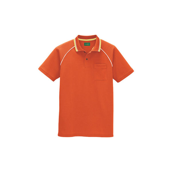 AITOZ（アイトス） ユニセックス 小さいサイズ 制電半袖ポロシャツ オレンジ SS AZ-50005 1着（直送品）