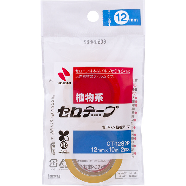 ニチバン　セロテープ（R）12mm×10m　CT-12S2P　2巻入り×6パック　（直送品）