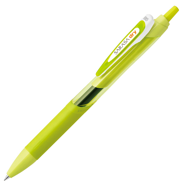 ゼブラ ドライジェルインク ノック式 サラサドライ 0.5mm ライム