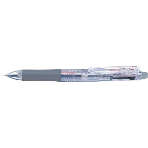 ゼブラ　ゲルインク多色多機能ボールペン　サラサ2+S　0.5mm　2色+シャープ　透明軸　SJ2-C　2本　（直送品）