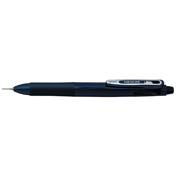 ゼブラ　ゲルインク多色多機能ボールペン　サラサ2+S　0.5mm　2色+シャープ　ネイビー軸　SJ2-NV　2本　（直送品）