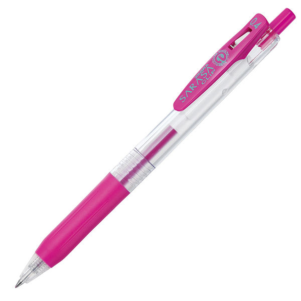 ゲルインクボールペン サラサクリップ 0.4mm ノック式 マゼンタ ピンク