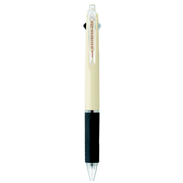 ジェットストリーム多機能ボールペン　2色+シャープ　0.5mm　MSXE3-500-05　アイボリー　2本　三菱鉛筆uni　（直送品）