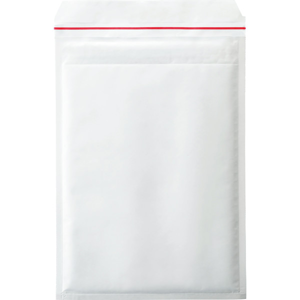 クッション封筒 ポップクッション A4用 白 開封テープ付き 1セット（50枚：10枚入×5パック） ユニオンキャップ