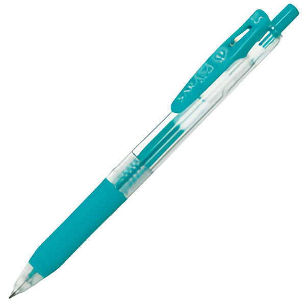 ゲルインクボールペン サラサクリップ 0.5mm ブルーグリーン 水色 10本 JJ15-BG ゼブラ