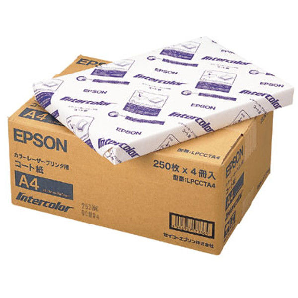 セイコーエプソン（SEIKO EPSON） ロール紙 大判用紙 コート紙 A4 210mm×297mm 1箱（4冊入）（取寄品）