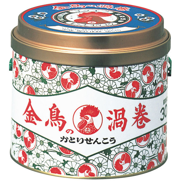 金鳥の渦巻 蚊取り線香 1缶（30巻入）約7時間有効 蚊 駆除剤 大日本