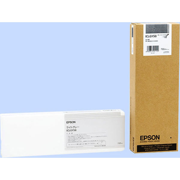 エプソン（EPSON） 純正インク ICLGY58 ライトグレー IC58シリーズ 1個