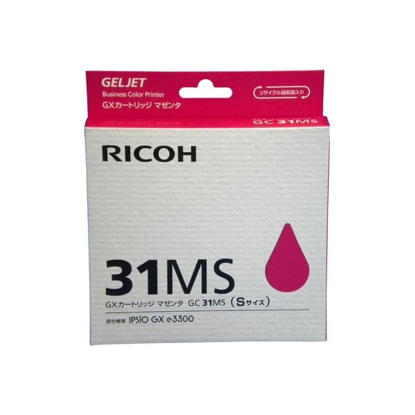 リコー（RICOH） 純正インク GC31MS マゼンタ 1個（直送品）