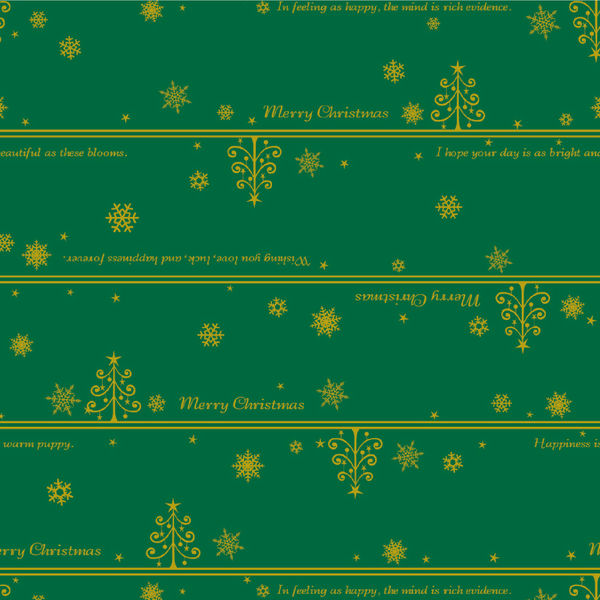ササガワ 包装紙 ネージュ緑 全判 【クリスマス】 49-4026 1包（50枚）袋入（取寄品）