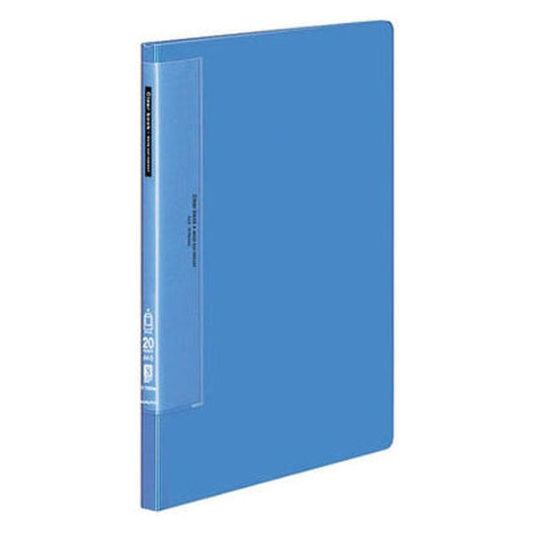 コクヨ　クリヤーブック（ウェーブカット・固定式）　A4タテ20ポケット　青　ブルー　ラ-T560B　1冊