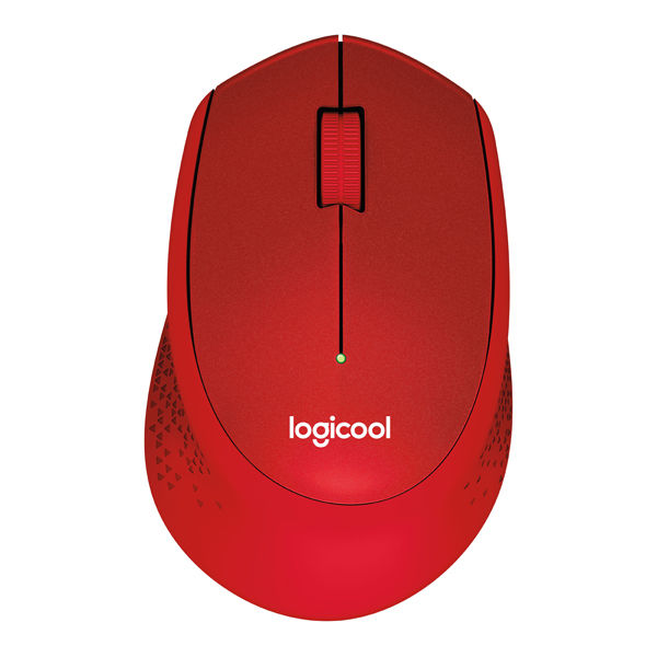ロジクール（Logicool） 無線（ワイヤレス）マウス M331 SILENT PLUS レッド 光学式/3ボタン/静音タイプ/2年保証 M331RD