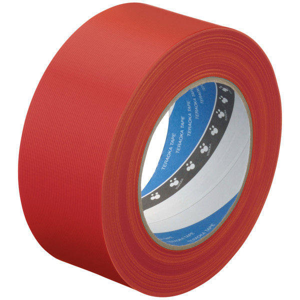【養生テープ】 寺岡製作所 P-カットテープ No.4140 塗装養生用 赤 幅50mm×長さ50m 1巻