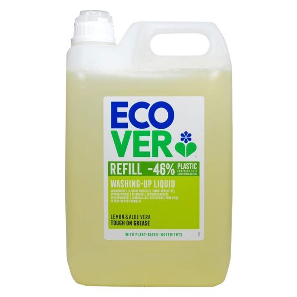 エコベール 食器用洗剤 レモンの香り 5L 1個 大容量 業務用