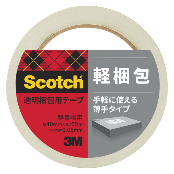 【OPPテープ】 スコッチ（R） 透明梱包用テープ 309SN 0.05mm厚 幅48mm×長さ50m 3M 1巻