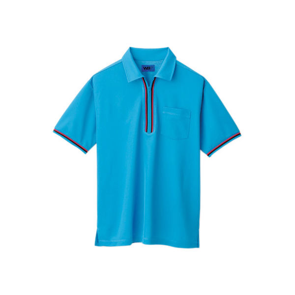WSP（ダブルエスピー） ユニセックス ポロシャツ ブルー L 65201（直送品）