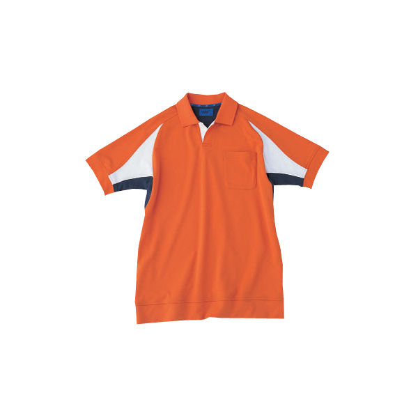 WSP（ダブルエスピー） ユニセックス 小さいサイズ ポロシャツ オレンジ SS 65054（直送品）