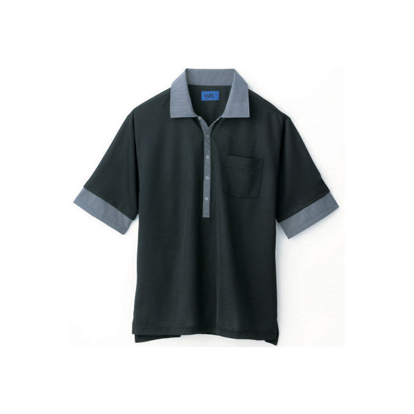 WSP（ダブルエスピー） ポロシャツ ブラック L 65210（直送品）