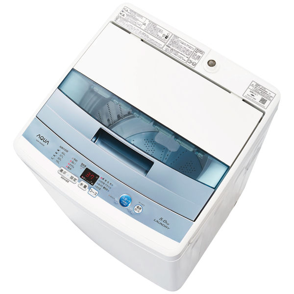 1年間の保証付き】AQUA（アクア）全自動洗濯機 AQW-BK50E - 生活家電