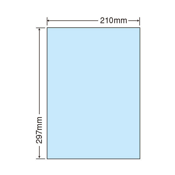 東洋印刷 ナナカラーラベル マルチタイプカラーラベル ブルー A4 1面 1ケース（500シート） CL7B（直送品）