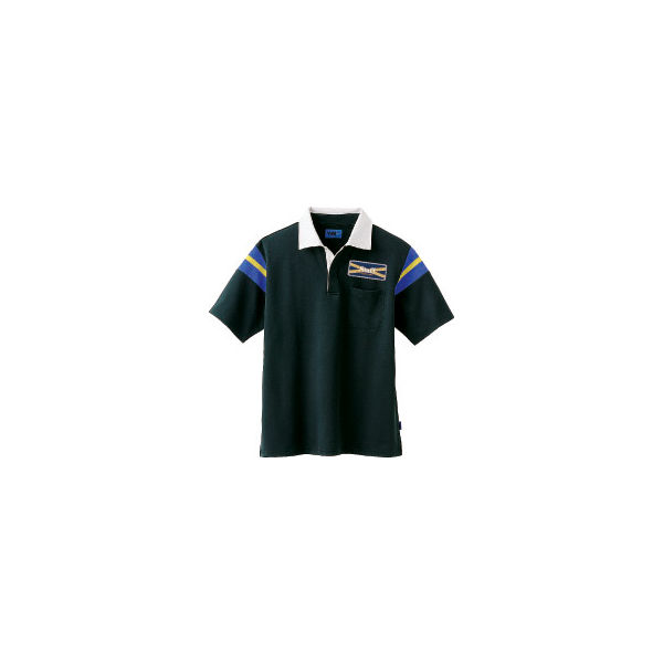 WSP（ダブルエスピー） ユニセックス 小さいサイズ 半袖ポロシャツ（ワッペン付：67210） ブラック SS 65150（直送品）