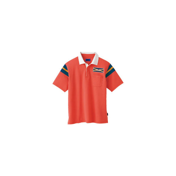WSP（ダブルエスピー） ユニセックス 小さいサイズ 半袖ポロシャツ（ワッペン付：67210） オレンジ SS 65157（直送品）