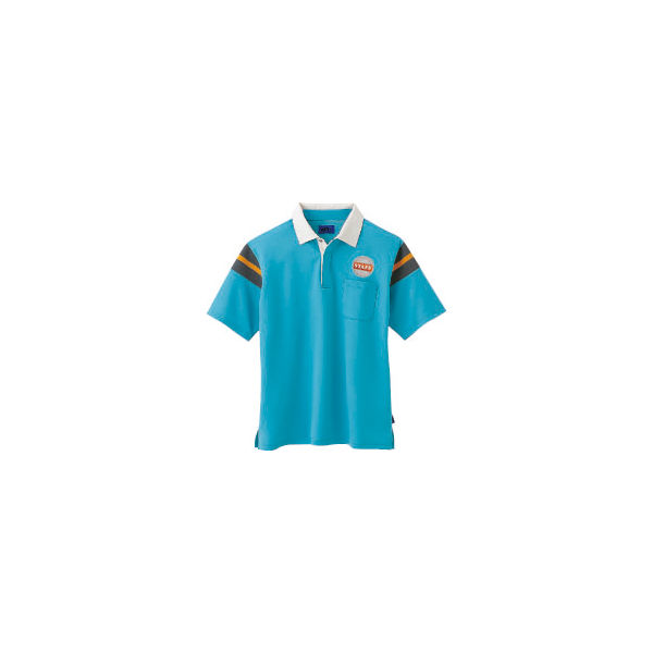 WSP（ダブルエスピー） ユニセックス 小さいサイズ 半袖ポロシャツ（ワッペン付：67199） サックス SS 65152（直送品）