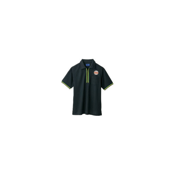 WSP（ダブルエスピー） ポロシャツ（ワッペン付：67199） ブラック S 65200（直送品）