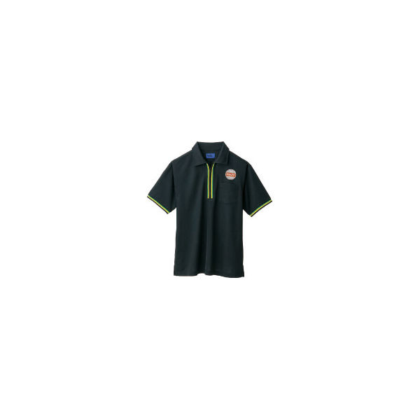 WSP（ダブルエスピー） ポロシャツ（ワッペン付：67199） ブラック L 65200（直送品）