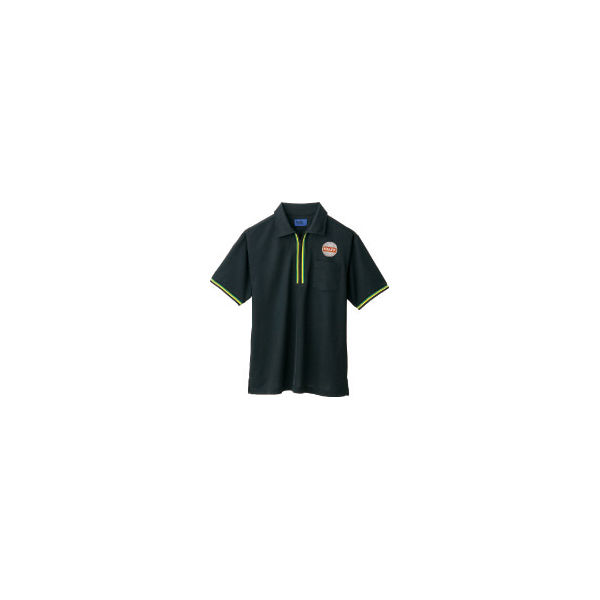 WSP（ダブルエスピー） 大きいサイズ ポロシャツ（ワッペン付：67199） ブラック LL 65200（直送品）