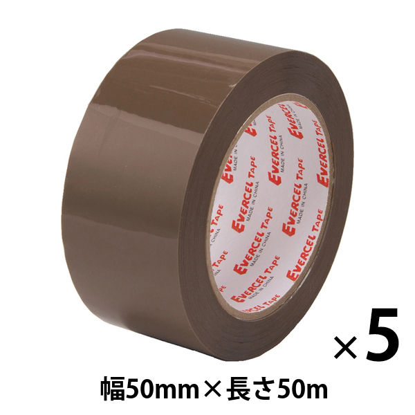 OPPテープ No.830NEV 0.09mm厚 幅50mm×長さ50m ブラウン エバーセル