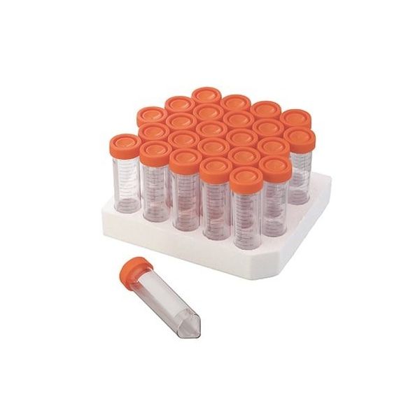 コーニングインターナショナル 遠沈管(PP) 50mL 1ケース(25本/ラック×20ラック入) 430828 1ケース(500本)（直送品）