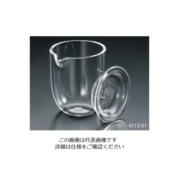 フロンケミカル 石英ルツボ(白金るつぼ型・フタ付き) 30mL 1-1302-03 1個（直送品）