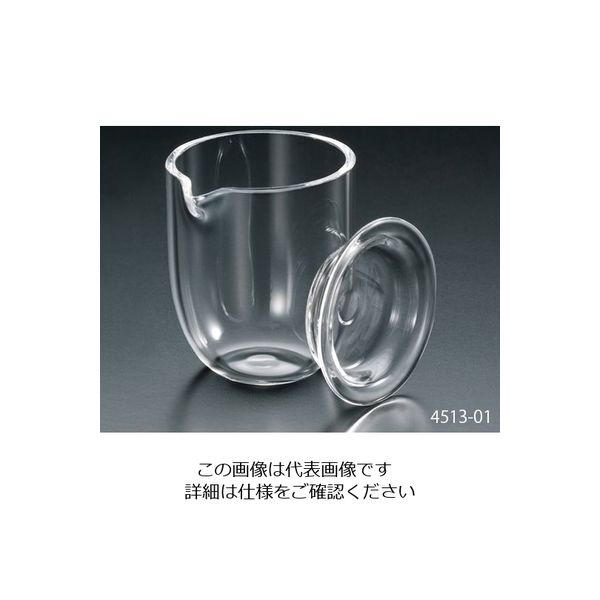 フロンケミカル 石英ルツボ(白金るつぼ型・フタ付き) 15mL 1-1302-01 1個（直送品）